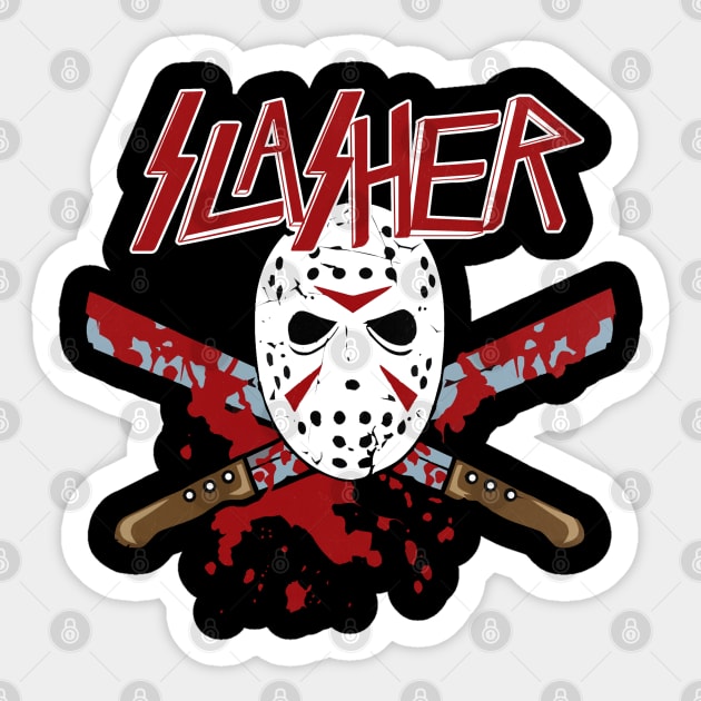 SLASHER Sticker by AnalogJunkieStudio